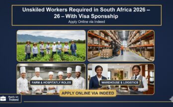 Unskilled Workers Required in South Africa with Visa Sponsorship 2026